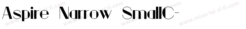 Aspire Narrow SmallC字体转换